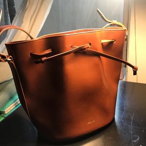 Bucket Bag Leather Cognac
